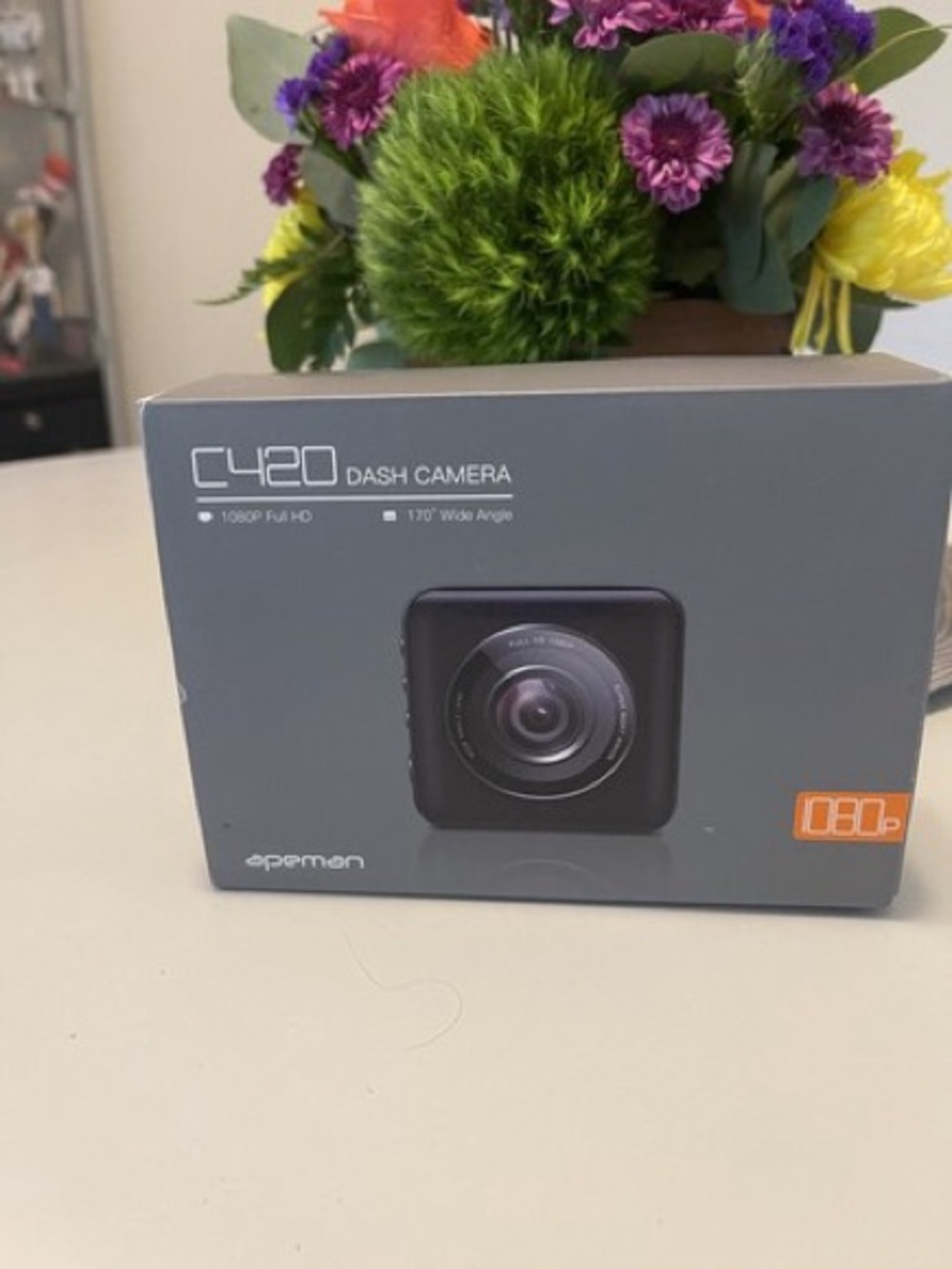 C420 Dash Camera in Gray with Black Lens